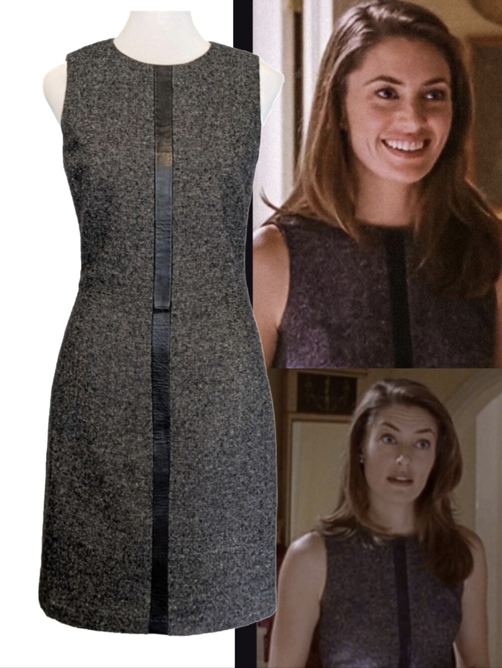 *Extremely Rare* ASO Gilmore Girls Sherry Tinsdale Dress Gray Tweed Size 4 XS